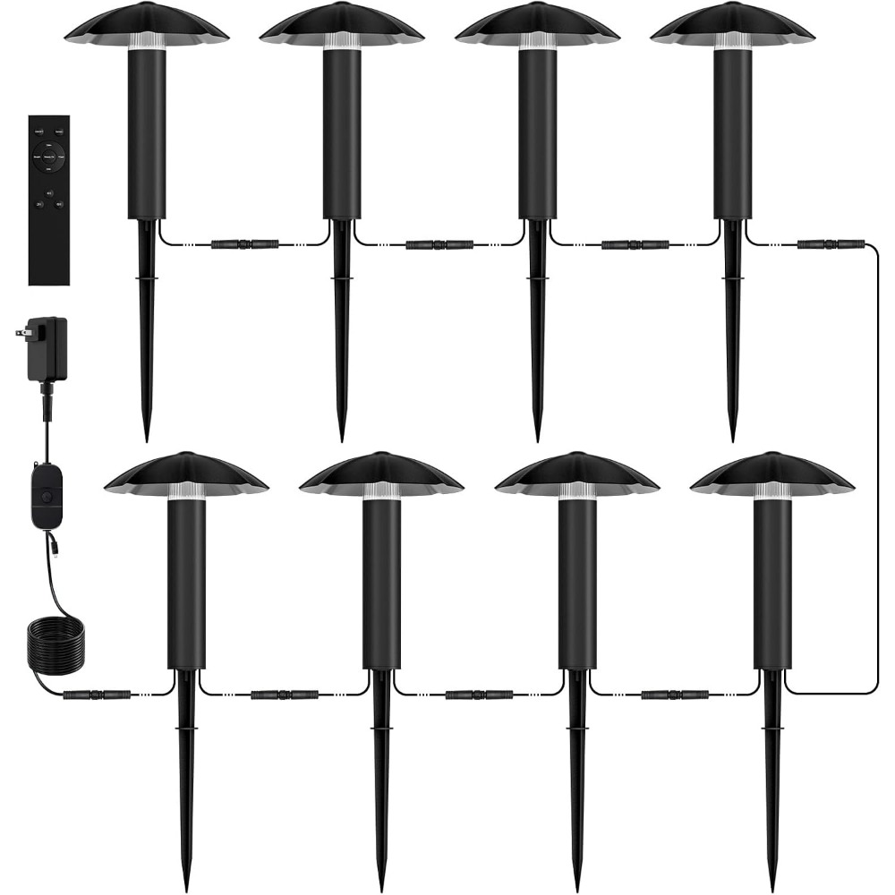 Outdoor Lighting Low Voltage - 8 Paket Kit Lampu Lanskap Tegangan