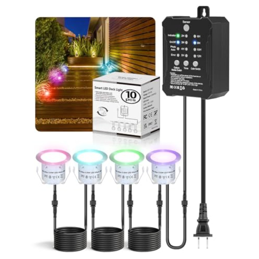 Outdoor Lighting Kits Low Voltage - Kit Lampu Dek RGB dengan Transformator