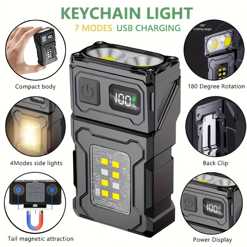 Outdoor Lighting Setup - Senter LED Mini Isi Ulang Portabel