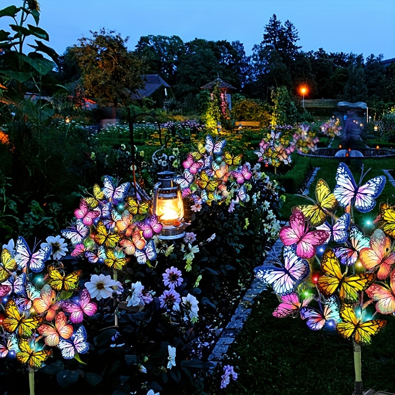 Outdoor Lighting Permanent - Lampu Taman Kupu-kupu LED Surya Lampu