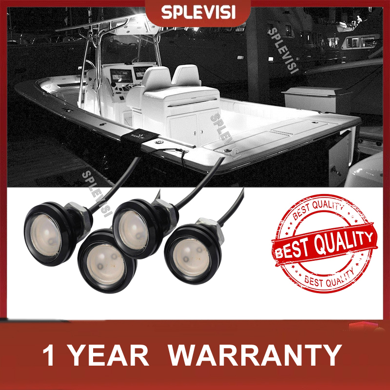 Outdoor Lighting Permanent - 4PCS LED Lampu Kapal Tahan Air
