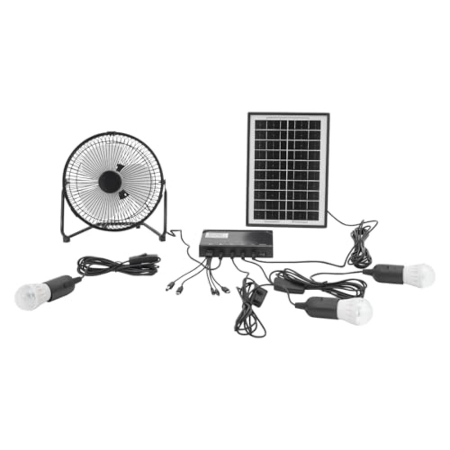Outdoor Lighting Volt - Lampu Kipas Angin Surya dengan Baterai,