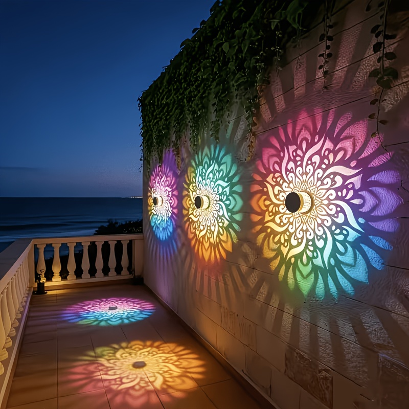 Wall Lighting Outdoor - 1/2/4 Paket Lampu Pagar Tenaga Surya,