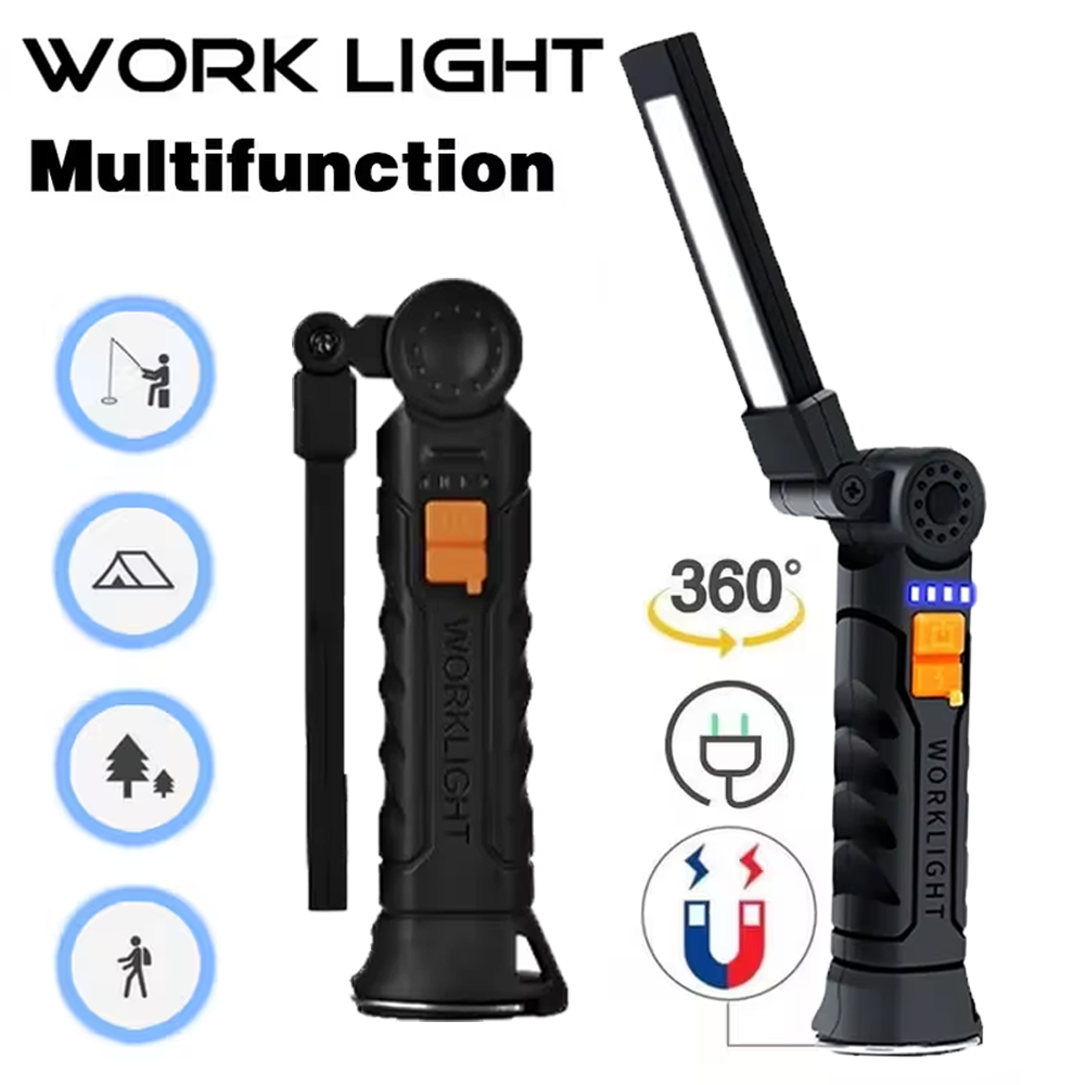 Outdoor Lighting Setup - Senter LED COB Portabel Senter Isi