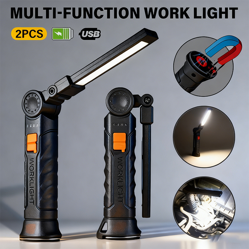 Outdoor Lighting Setup - Senter LED COB Portabel Lampu Kerja