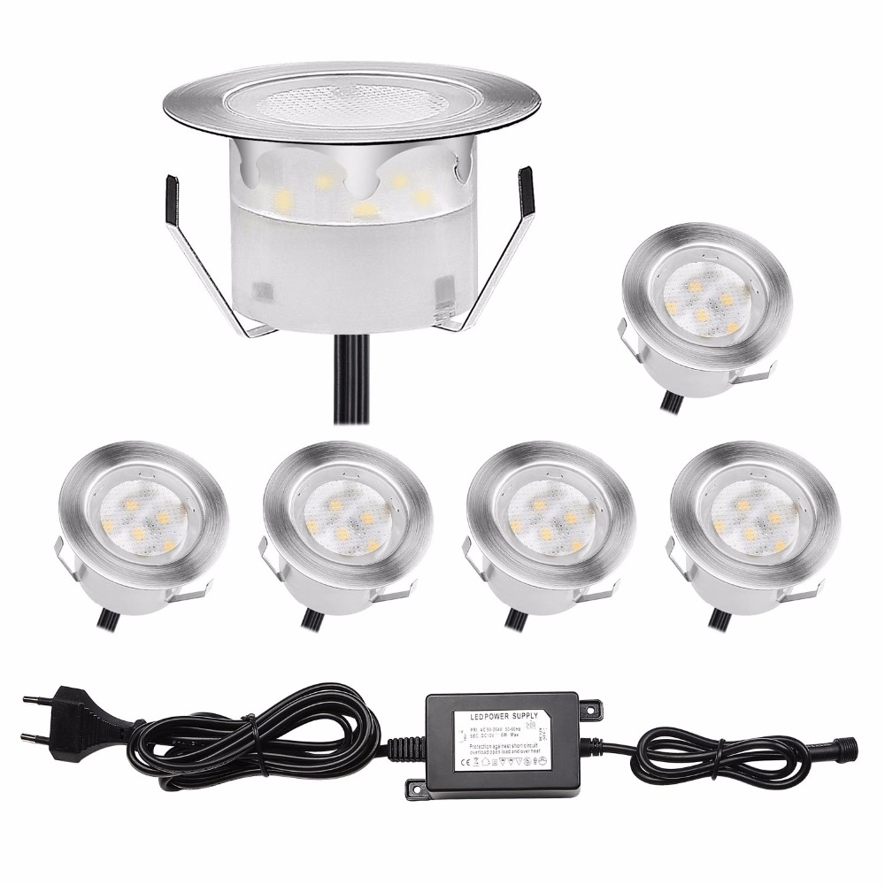 Outdoor Lighting Kits Low Voltage - QACA 6 Paket Lampu Dek LED