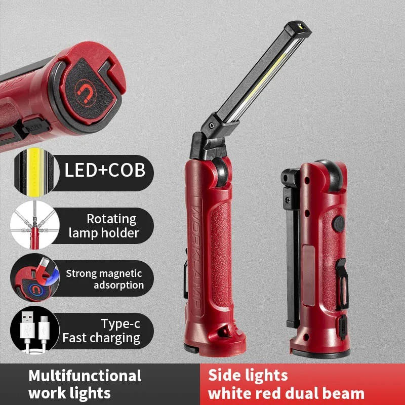 Outdoor Lighting Setup - Lampu Kerja LED COB Senter Lipat