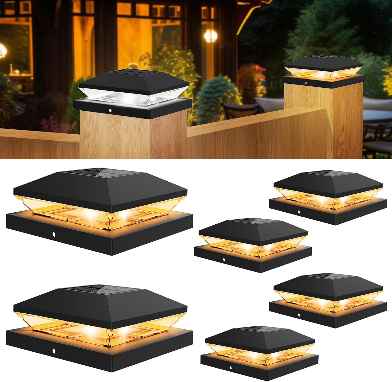 Post Cap Light - 2/4 Buah Lampu Tutup Pos Surya