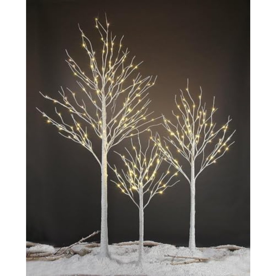 Outdoor Lighting On Trees - Set Lampu Pohon Birch LED untuk