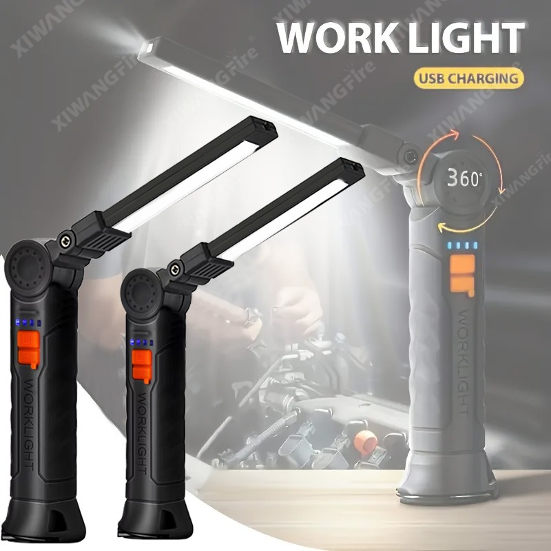 Outdoor Lighting Setup - Lampu Kerja Senter LED Isi Ulang