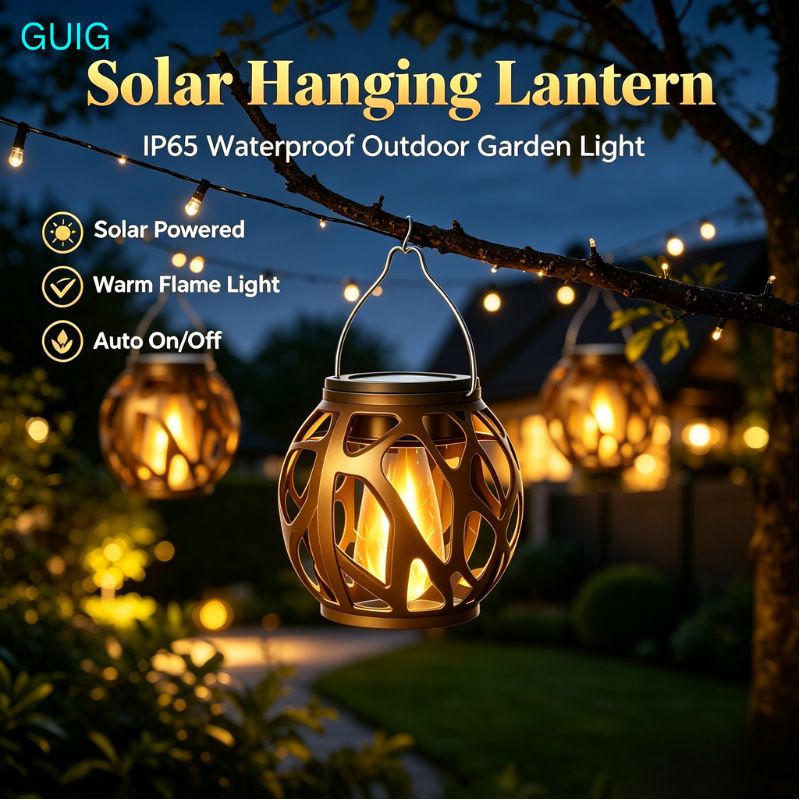 Outdoor Lighting On Trees - 1/2/4 Paket Lampu Gantung Tenaga Surya