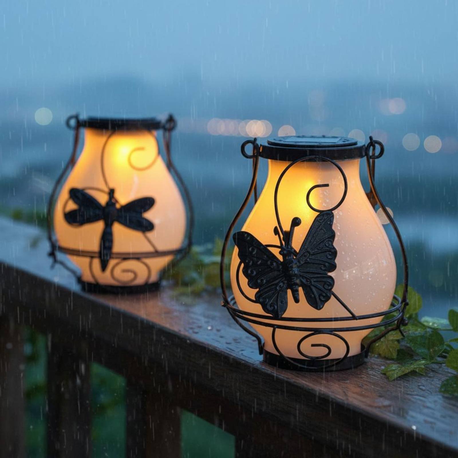 Wall Lighting Outdoor - Lentera Kupu-kupu Tenaga Surya Tahan Air,