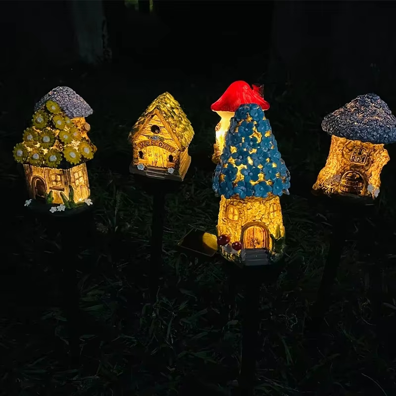 Outdoor Lighting Architectural - 1 Buah Lampu Rumah Jamur Resin