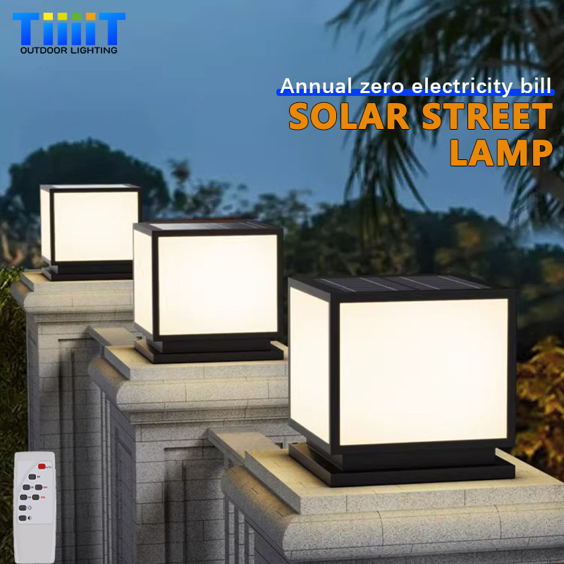 Post Cap Light - Lampu Kolom Tenaga Surya LED Luar