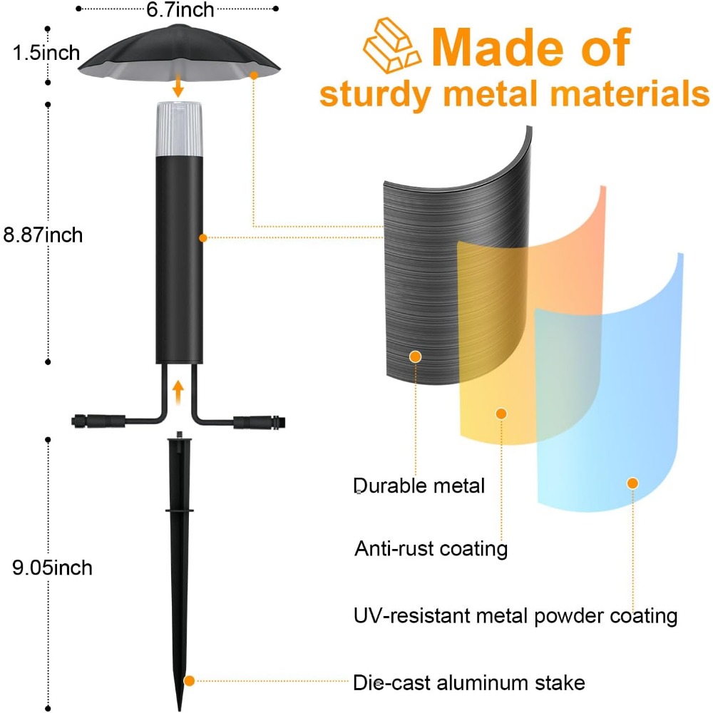 8 Paket Kit Lampu Lanskap Tega - Outdoor Lighting Low Voltage ulasan dan harga