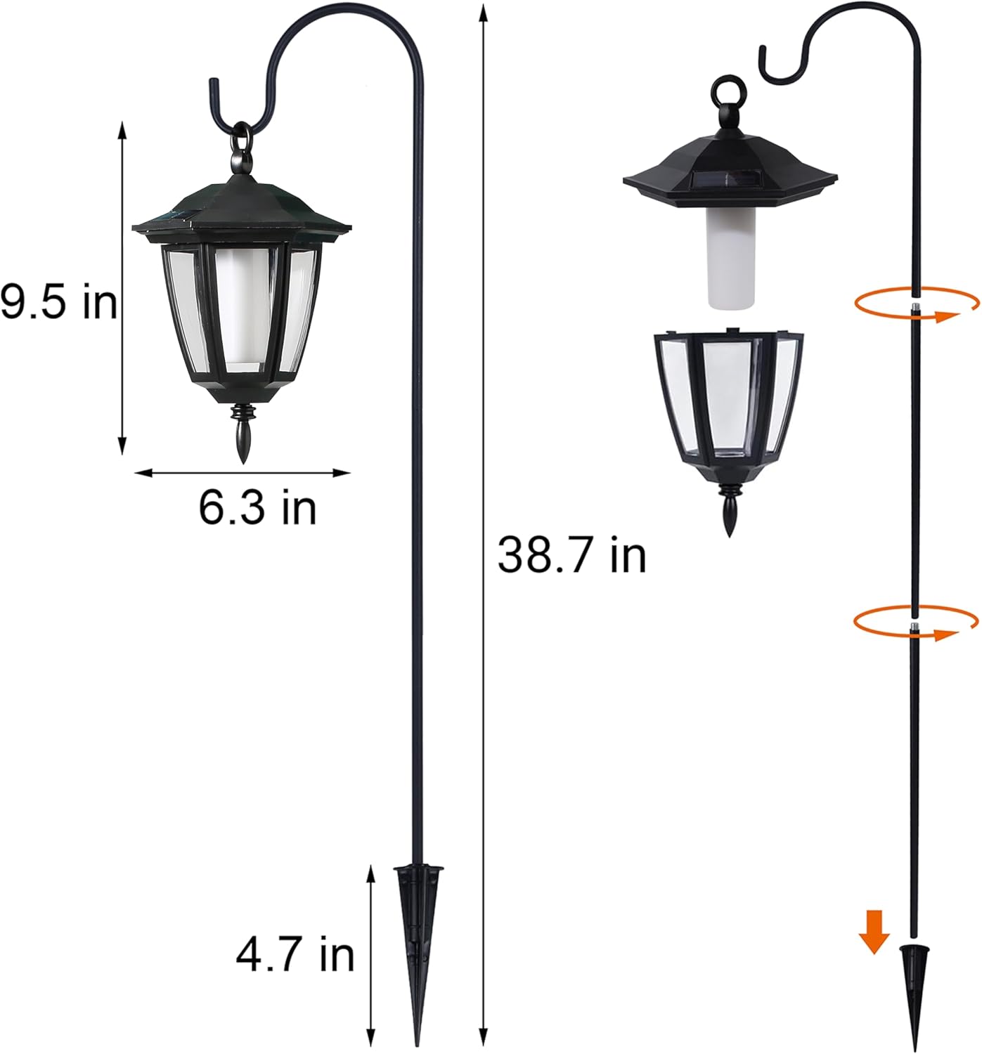Lampu Taman Tiang Kaca Tiup 10 - Post Cap Light ulasan dan harga