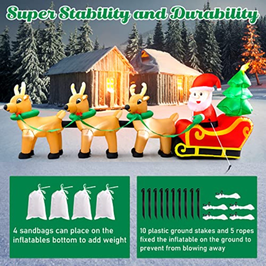 Dekorasi Natal tiup untuk luar - Outdoor Lighting On Trees ulasan dan harga