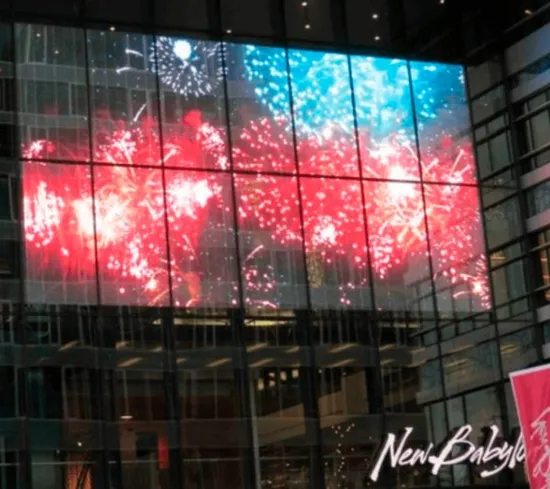 Layar LED Transparan Super Rin - Wall Lighting Outdoor ulasan dan harga