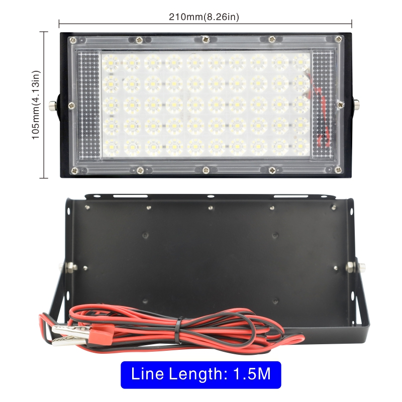 DC 12V-85V 50W Lampu Sorot Led - Outdoor Lighting Volt ulasan dan harga