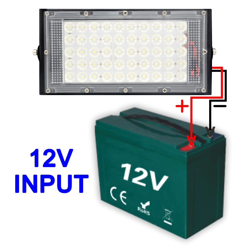 DC 12V-85V 50W Lampu Sorot Led - Outdoor Lighting Volt ulasan dan harga