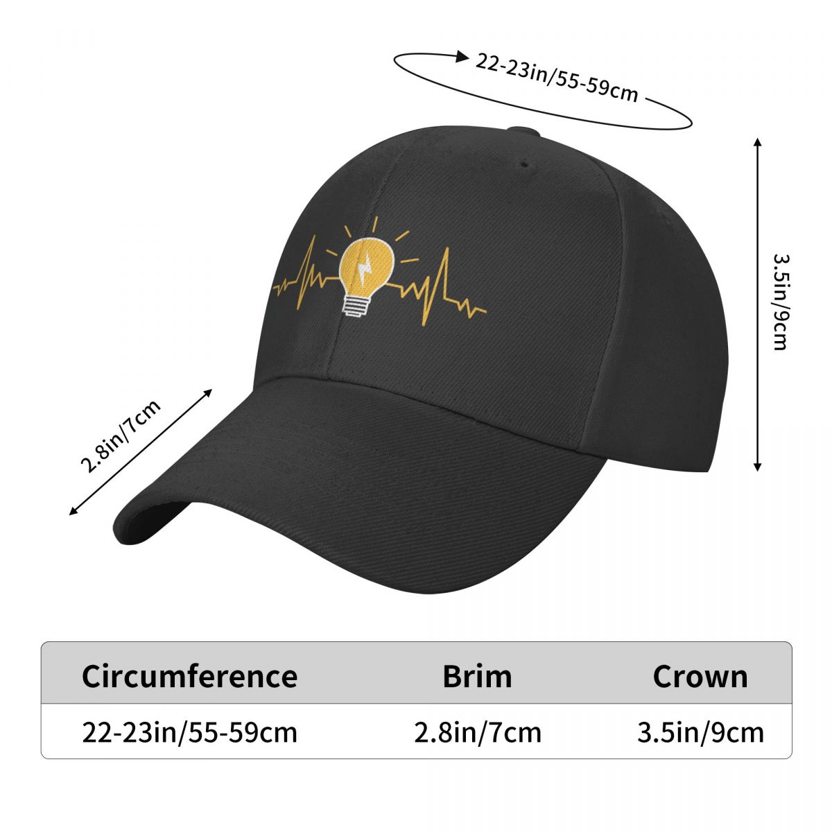 Topi Bisbol Bohlam Detak Jantu - Outdoor Lighting Electrician ulasan dan harga