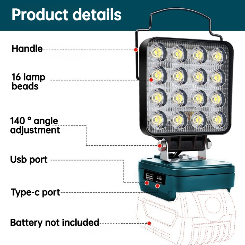 Lampu Kerja LED untuk Baterai  - Outdoor Lighting Electrician ulasan dan harga
