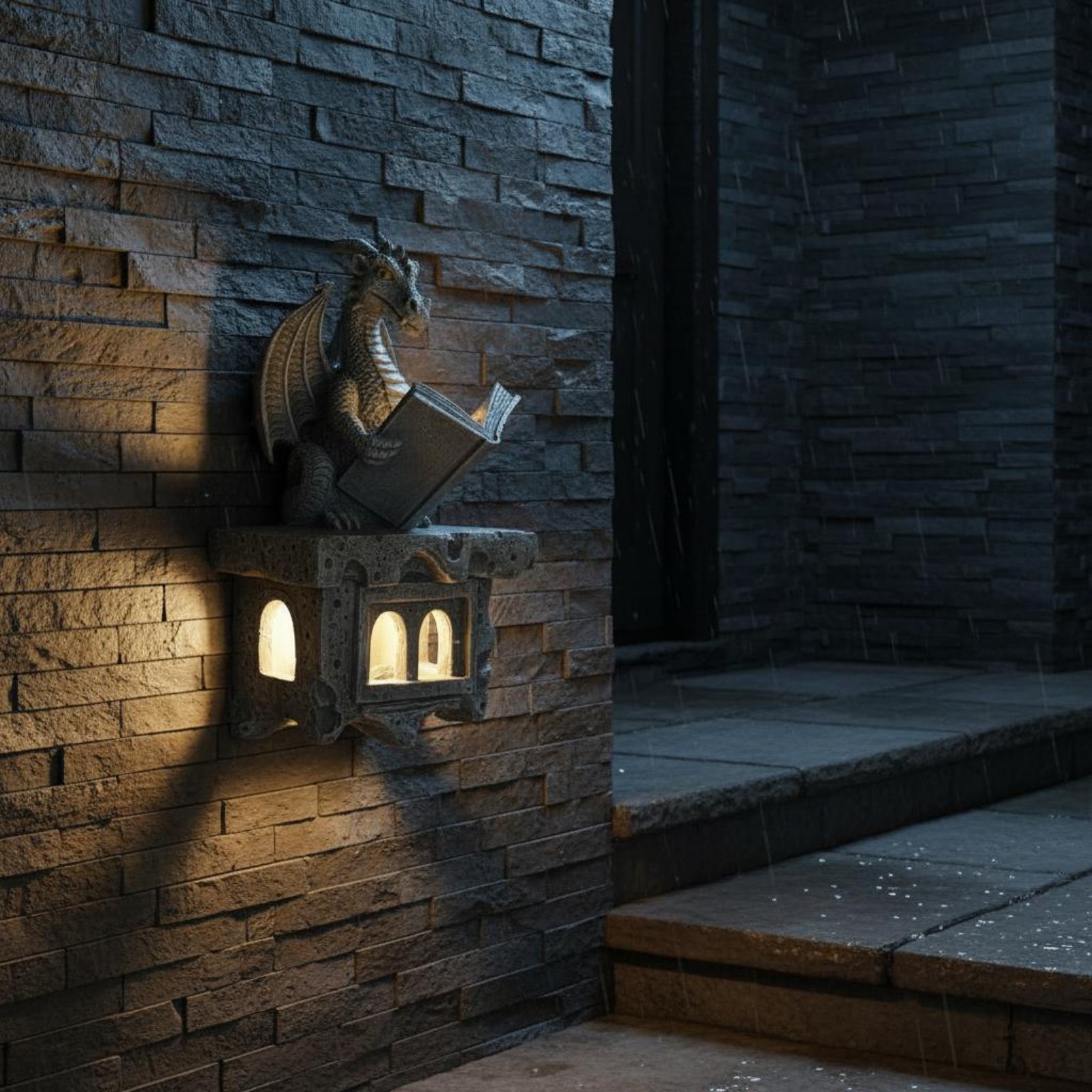 Solar Wyvern Wall Shine Otomat - Wall Lighting Outdoor ulasan dan harga