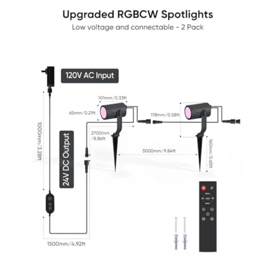 Lampu Sorot Luar Ruangan 600lm - Outdoor Lighting Kits Low Voltage ulasan dan harga