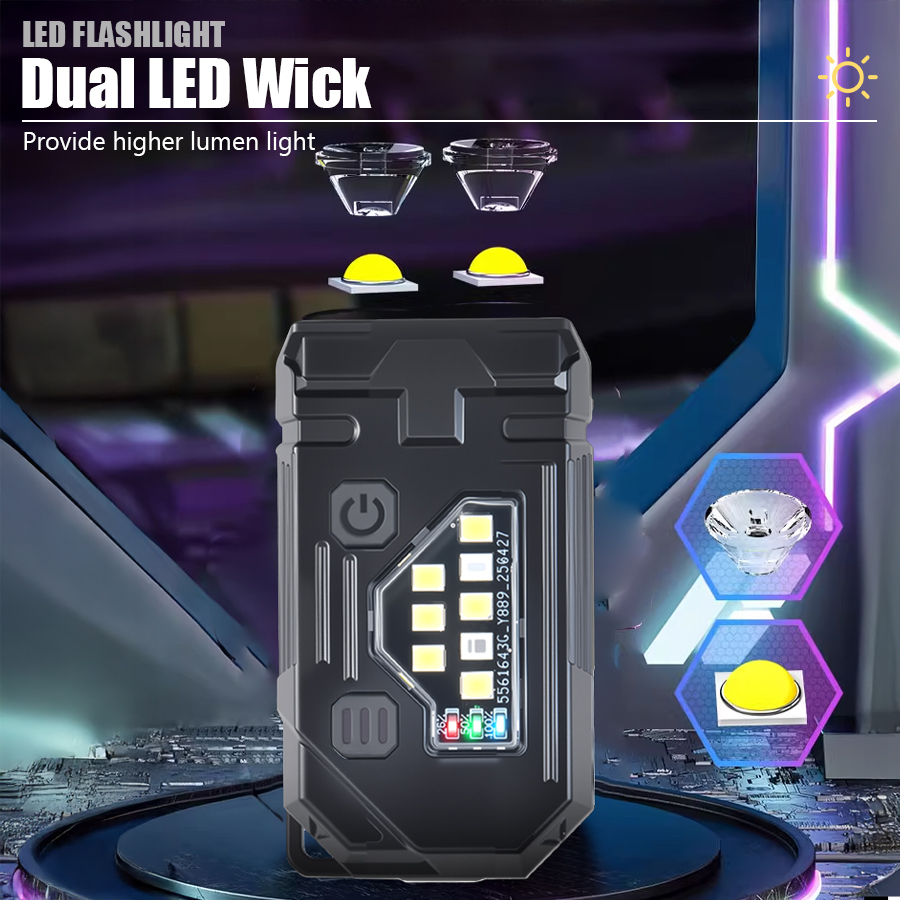Senter Mini LED Ganda, 8 Mode  - Outdoor Lighting House ulasan dan harga