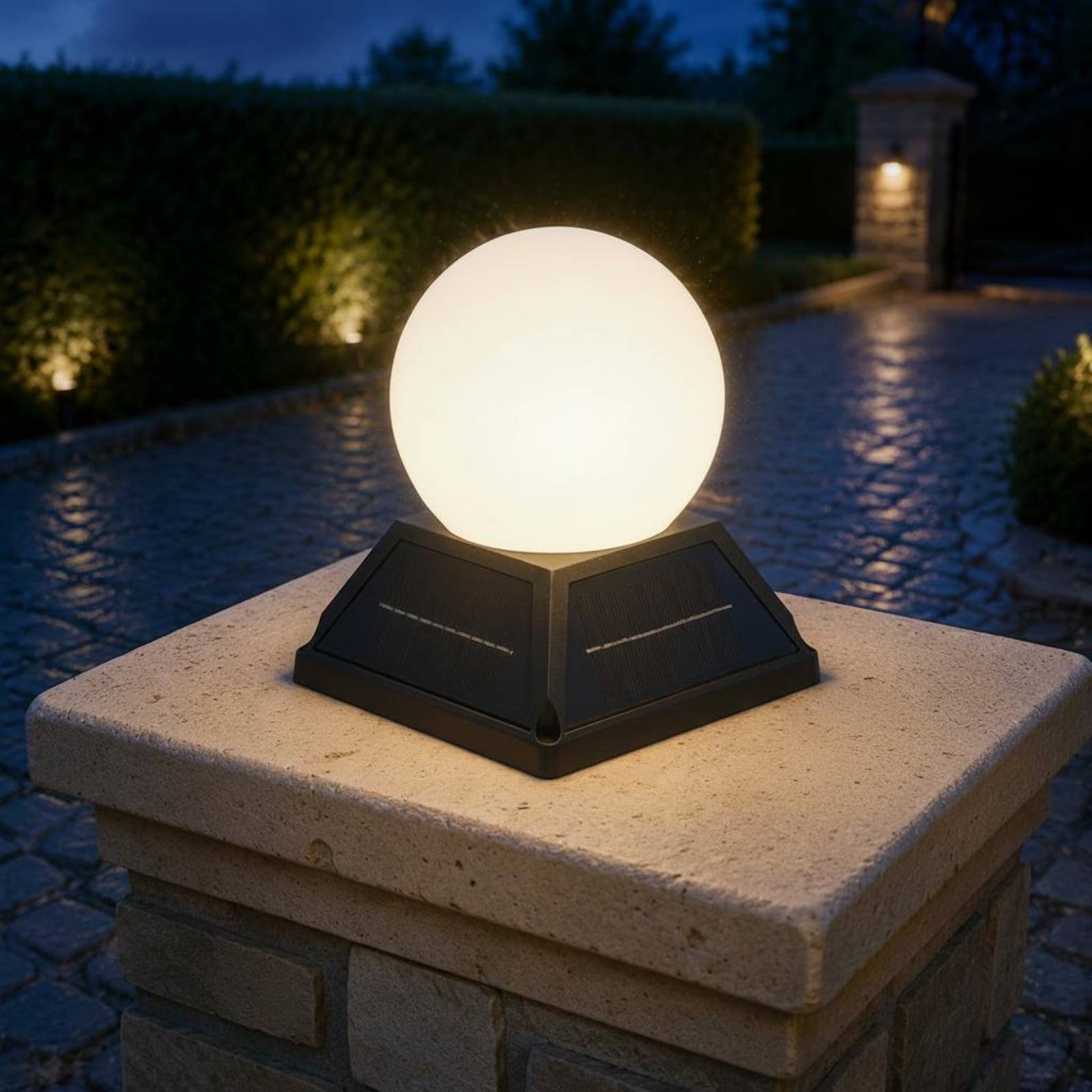 Lampu Tiang Tenaga Surya denga - Post Cap Light ulasan dan harga