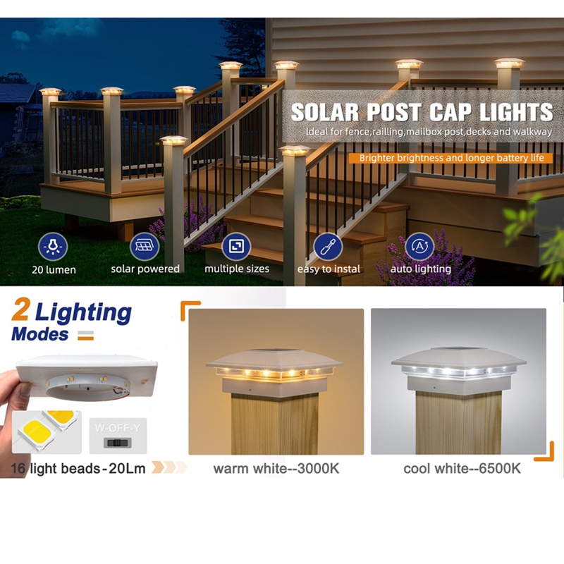 4 Paket Lampu Tiang Pagar Tena - Post Cap Light ulasan dan harga