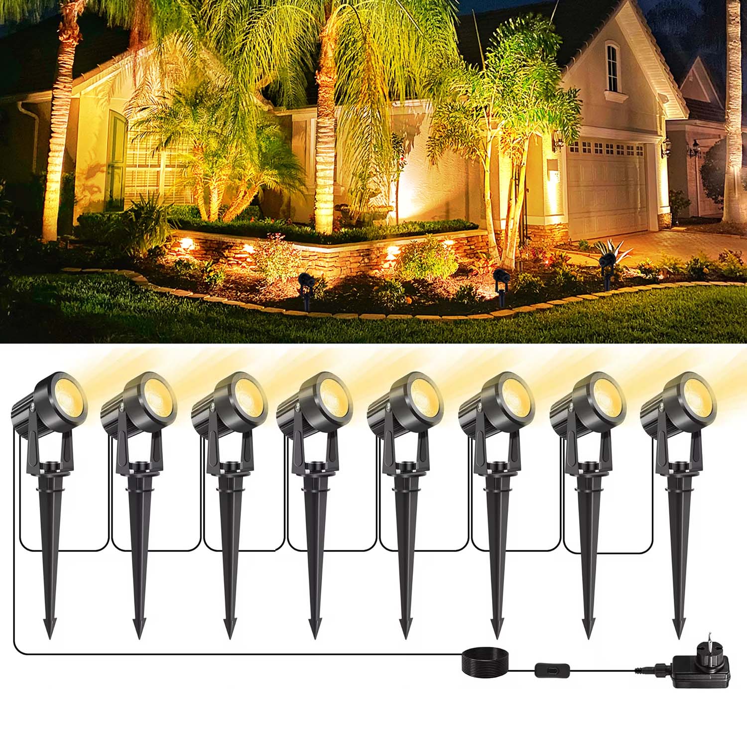 4/6/8LED 3000K Lampu Sorot Lua - Outdoor Lighting Low Voltage ulasan dan harga