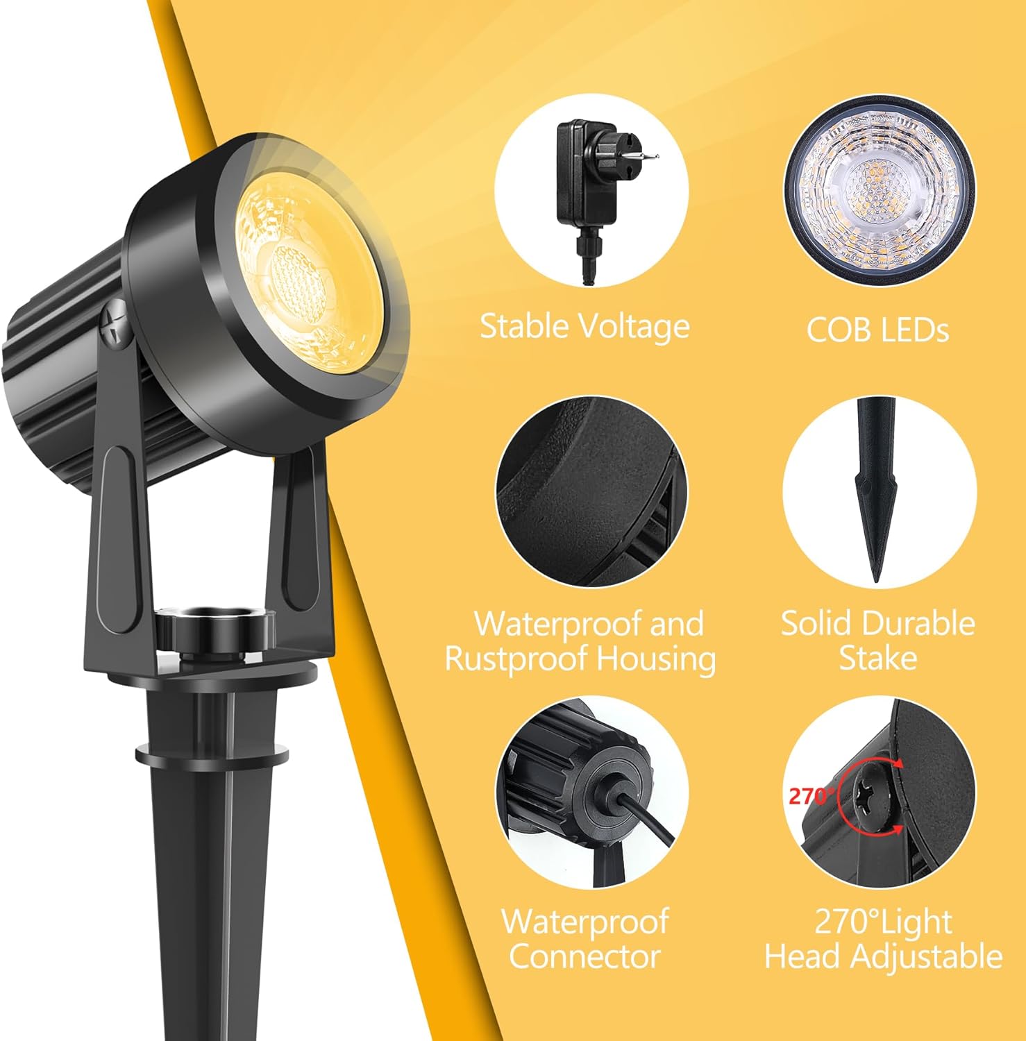 4/6/8LED 3000K Lampu Sorot Lua - Outdoor Lighting Low Voltage ulasan dan harga