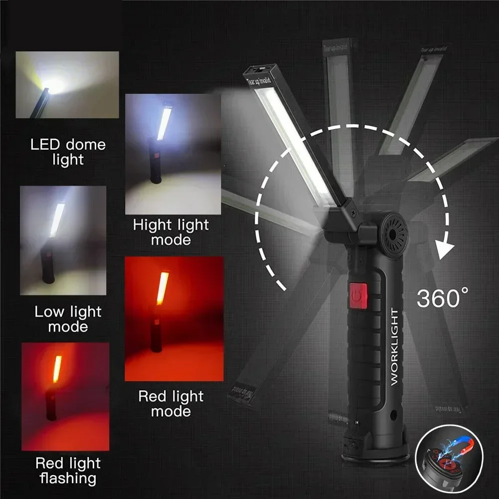 Lampu Inspeksi Senter LED COB  - Outdoor Lighting Setup ulasan dan harga