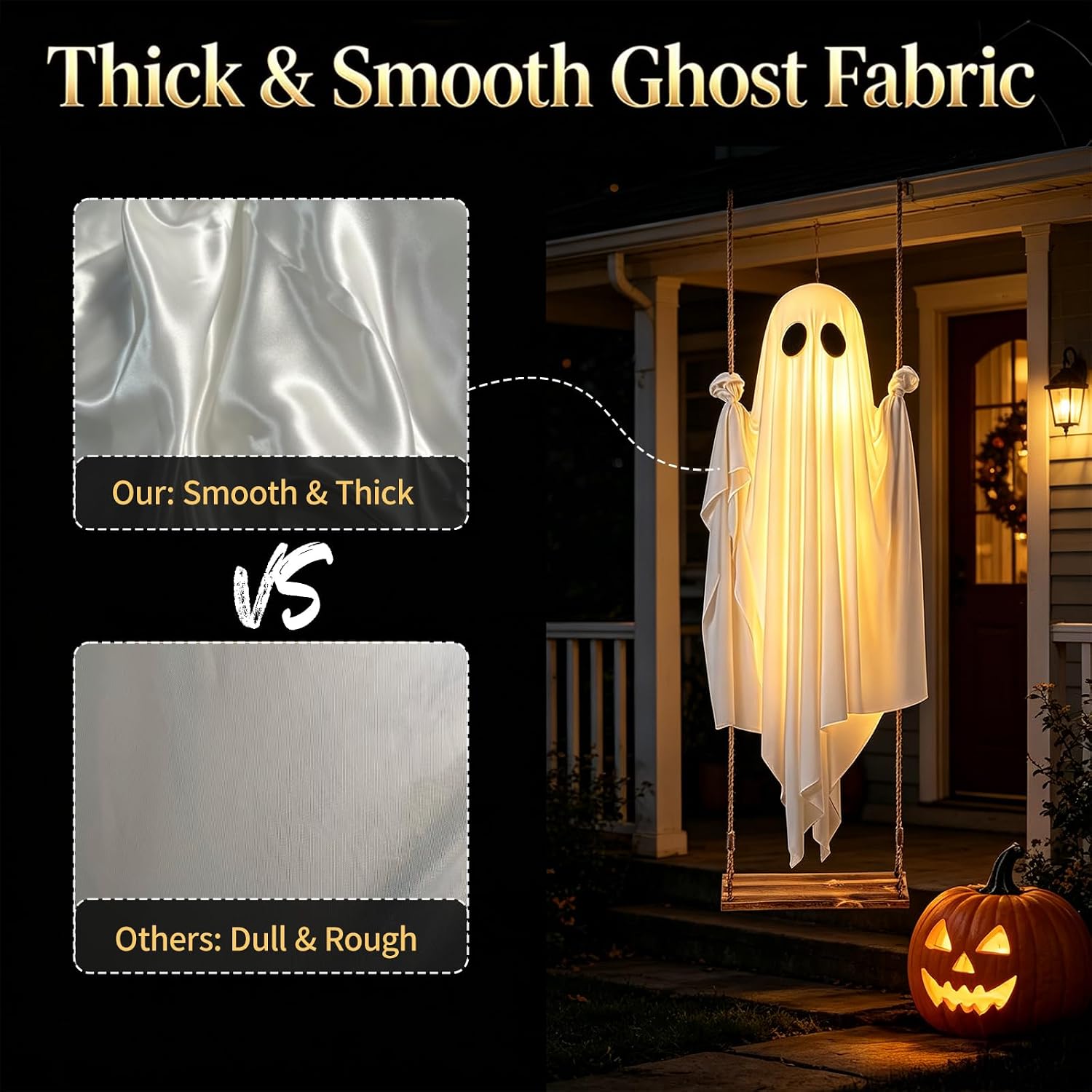 Hantu Bercahaya Halloween di A - Outdoor Lighting On Trees ulasan dan harga